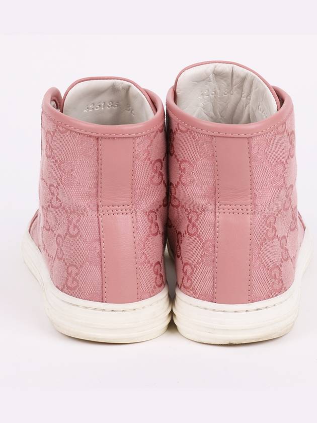 GG pattern pink high top sneakers 426186 - GUCCI - BALAAN 7