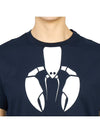 Women's Lobster Icon Short Sleeve T-Shirt Navy - THOM BROWNE - BALAAN 7