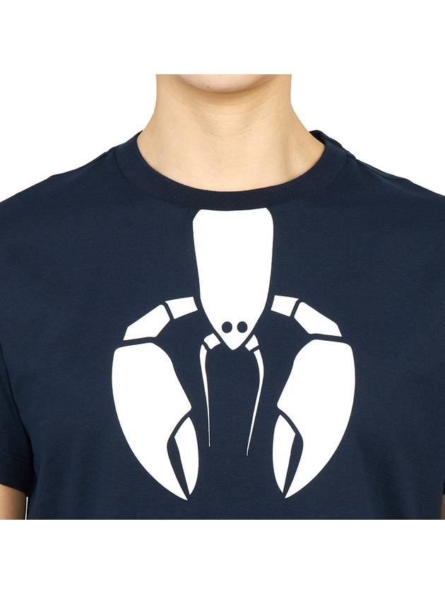 Women's Lobster Icon Short Sleeve T-Shirt Navy - THOM BROWNE - BALAAN 7