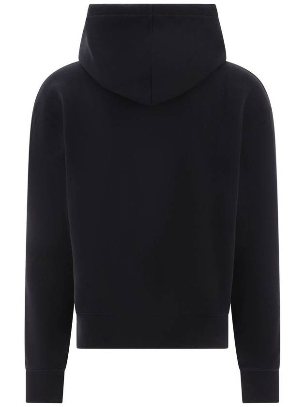 Le Brode Embroidered Logo Cotton Hoodie Black - JACQUEMUS - BALAAN 3