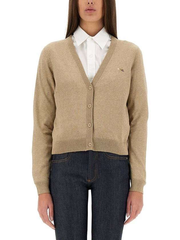 Josephine Crop Cardigan Beige - A.P.C. - BALAAN 2