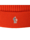 Grenoble Down Filled Wool Beanie Orange - MONCLER - BALAAN 5