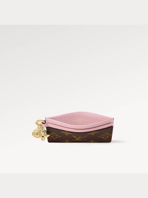 LV Charm Monogram Card Wallet Pink Brown - LOUIS VUITTON - BALAAN 4