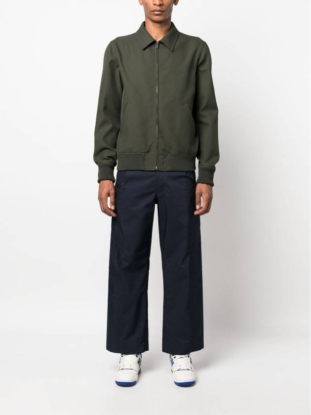 Gilles Zip-Up Long Sleeve Shirt Jacket Green - A.P.C. - BALAAN 3