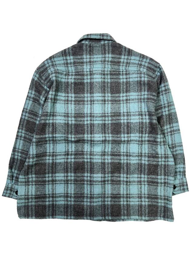 Men s Check Wool Long Sleeve Shirt - AMI - BALAAN 2