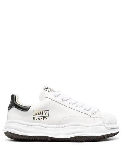 IDomestic shippingI A06FW702 WHITE Blakey OG sole leather low top sneakers kr 204134 - MIHARA YASUHIRO - BALAAN 1