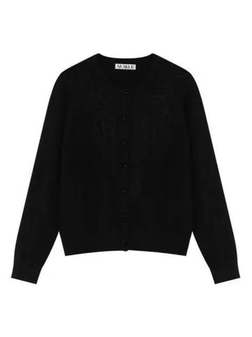 Needlework wool cardigan black - NUAKLE - BALAAN 1