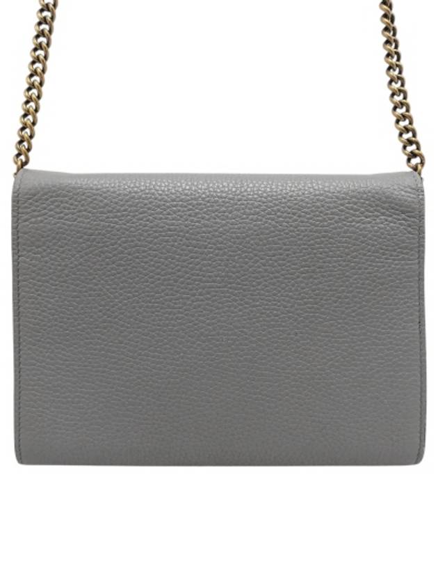 401232 GG Marmont Gray WOC Chain Cross Bag - GUCCI - BALAAN 3