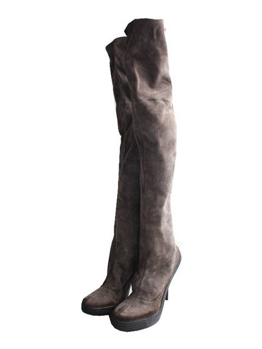 Pierre Hardy olive green suede knee high long boots 37 - PIERRE HARDY - BALAAN 1