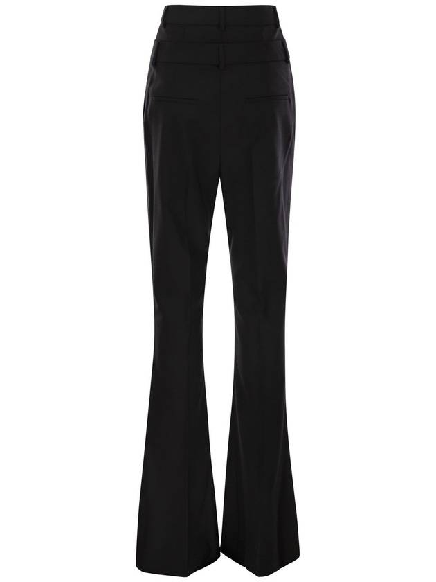 LINCE - Flare trousers with customised double belt - MAX MARA SPORTMAX - BALAAN 2