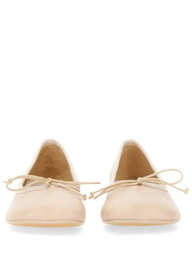 Leather Ballerina Flats Beige - MAISON MARGIELA - BALAAN 6