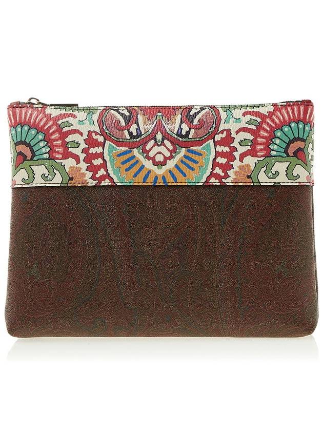 Paisley Clutch Bag Brown - ETRO - BALAAN 2