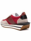 Men's James Logo Low Top Sneakers Red - TOM FORD - BALAAN 4