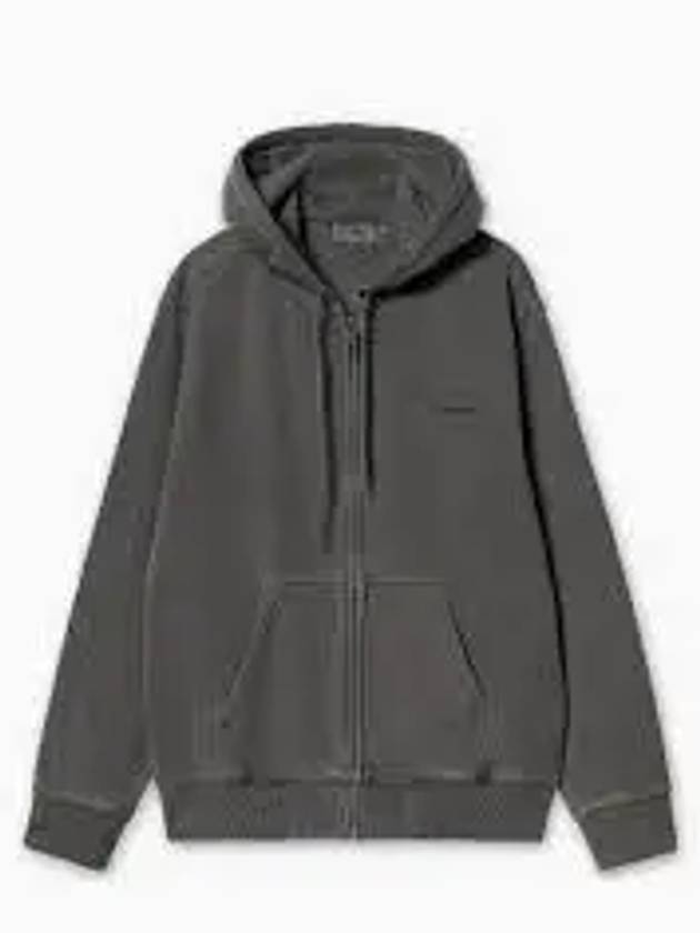 Duster Script Zip Up Hoodie Dark Grey - CARHARTT WIP - BALAAN 2