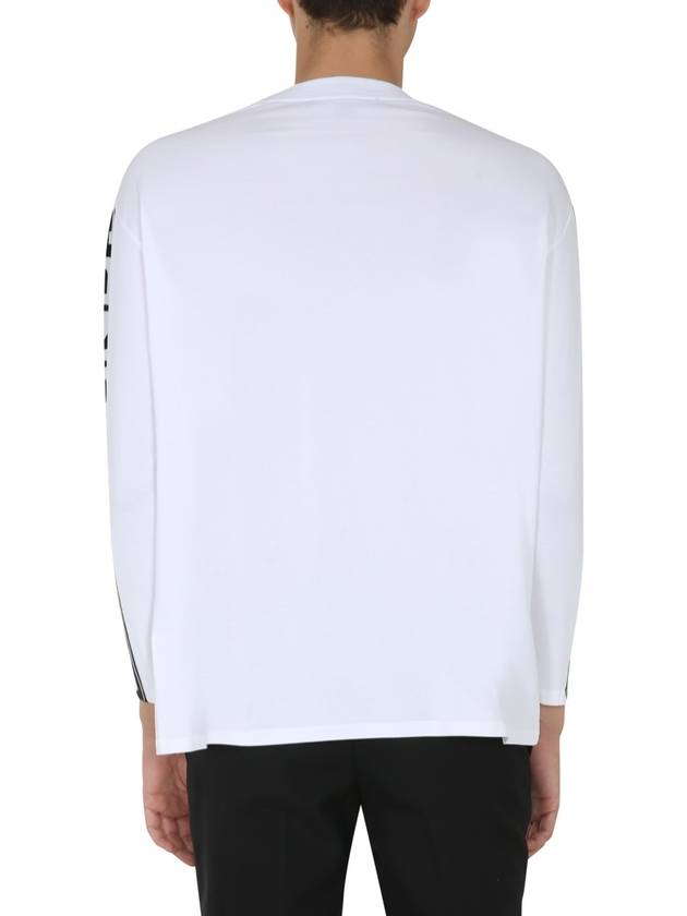 Women's Logo Round Neck Long Sleeve T-Shirt White - STELLA MCCARTNEY - BALAAN 5