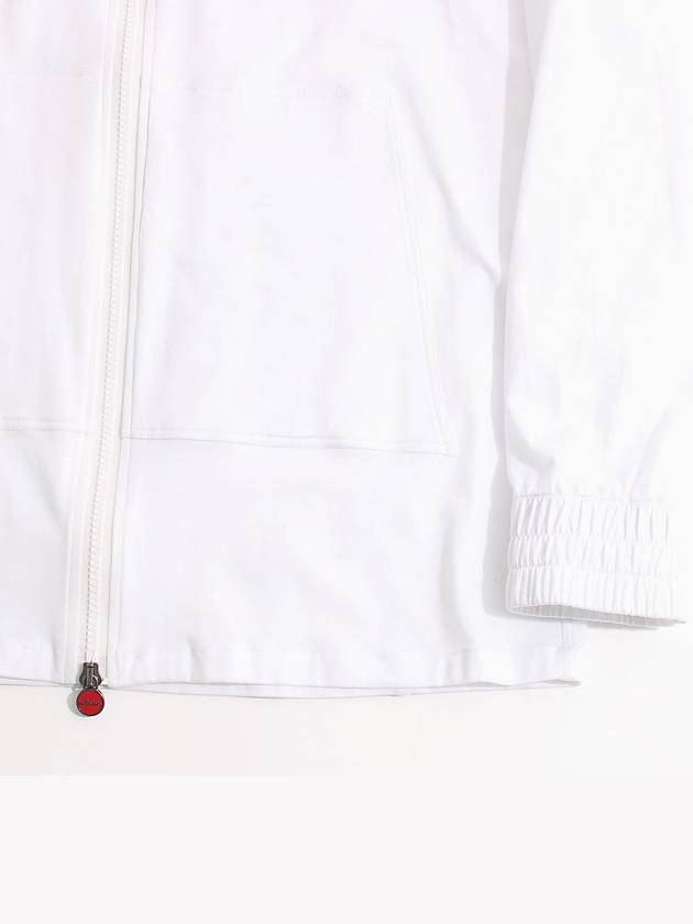 Men's Umbi Cotton Zip Up Hoodie White - KITON - BALAAN 5