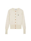 Logo Patch Cardigan Off White - VIVIENNE WESTWOOD - BALAAN 2