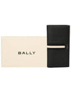 Ribbon Leather Long Wallet Black - BALLY - BALAAN 6