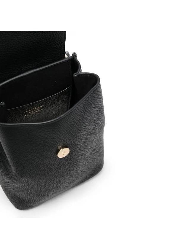 Salvatore Gancini mini backpack black - SALVATORE FERRAGAMO - BALAAN.