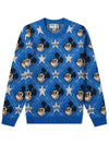 Disney Mickey Wool Knit Top Blue - GUCCI - BALAAN 3