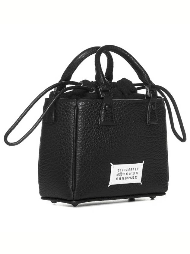 Horizontal Leather Shoulder Bag Black - MAISON MARGIELA - BALAAN 3