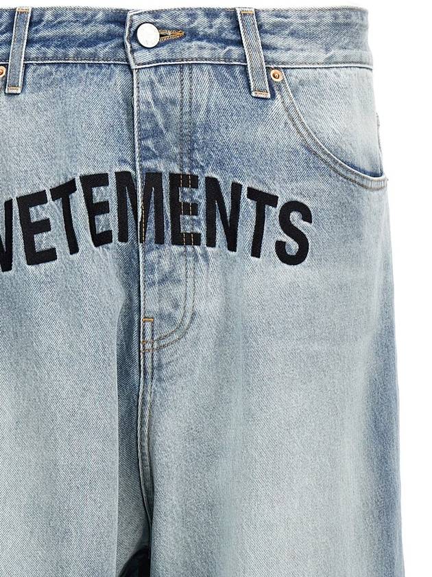 Vetements Logo Embroidery Jeans - VETEMENTS - BALAAN 3