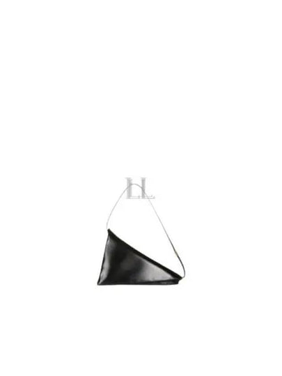 Prisma Triangle Leather Shoulder Bag Black - MARNI - BALAAN 2