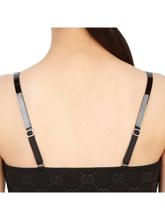 Women's Double G Jacquard Sleeveless Black - GUCCI - BALAAN 8