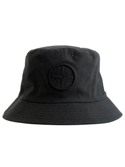 Logo Patch Bucket Hat Black - STONE ISLAND - BALAAN 2