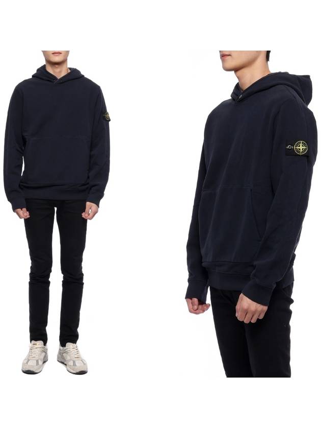 Compass Logo Patch Hoodie Navy - STONE ISLAND - BALAAN 2