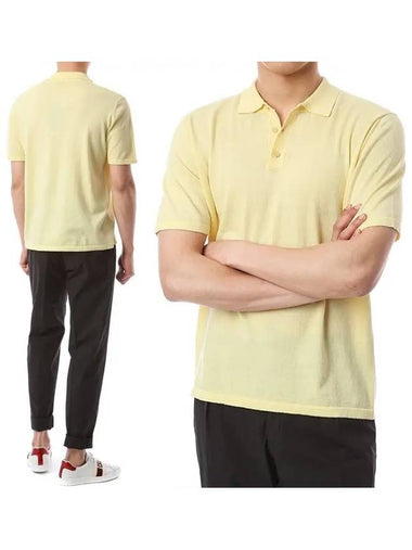 Button collar short sleeve knit RC05224 43 - ROBERTO COLLINA - BALAAN 1