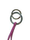 D G Logo Pink Leather 3 Color Charm Keyring - DOLCE&GABBANA - BALAAN 3