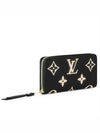 Zippy Monogram Long Wallet Black Beige - LOUIS VUITTON - BALAAN 3