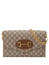 Horsebit Chain Small Bag Brown - GUCCI - BALAAN 2