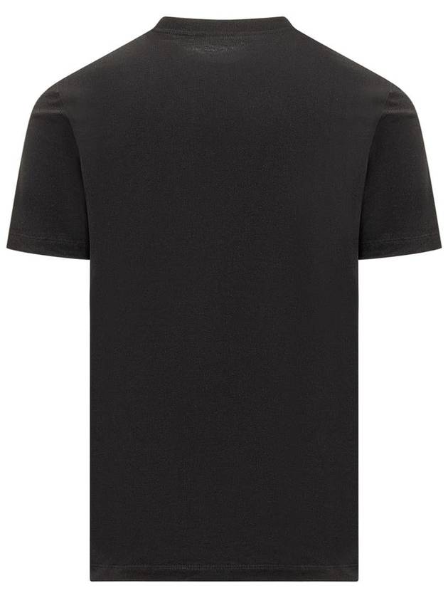 Medusa Embroidery Cotton Short Sleeve T-shirt Black - VERSACE - BALAAN 3