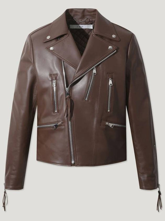 BRICK PREMIUM LEATHER BIKER JACKET - IRO - BALAAN 1