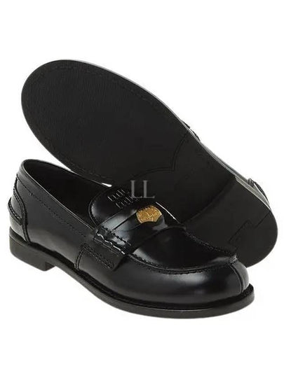 Patent Leather Penny Loafers Black - MIU MIU - BALAAN 2