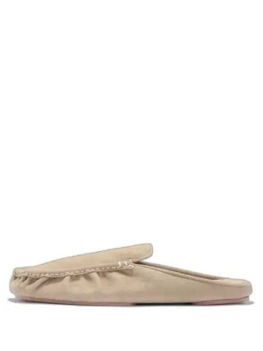 moccasin suede slippers beige - AURALEE - BALAAN 2