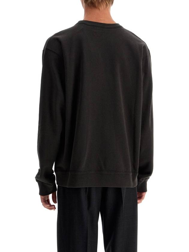 Mikoy Big Logo Cotton Sweatshirt Faded Black - ISABEL MARANT - BALAAN 4