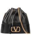 VLogo Chain Bucket Bag Black - VALENTINO - BALAAN 2