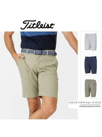 Men s Golf Pants Same Day Delivery Melange Panama Shorts Navy LL - TITLEIST - BALAAN 1