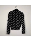 All-Over Mini Logo Wool Knit Top Black - BALENCIAGA - BALAAN 3