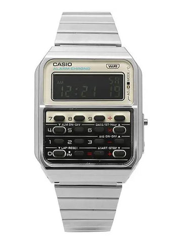 Watch CA 500WE 7BDF 7B Data Bank Digital Square Vintage Metal Men s - CASIO - BALAAN 1