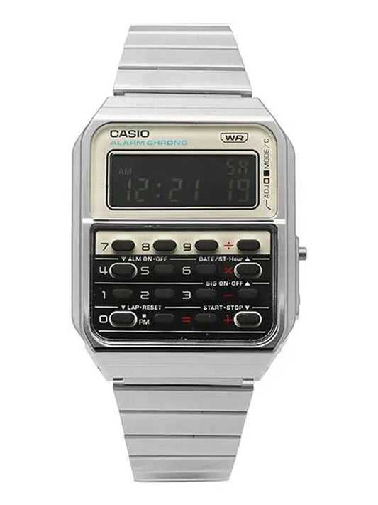 CA 500WE 7BDF Databank Digital Square Vintage Dual Time Watch - CASIO - BALAAN 1