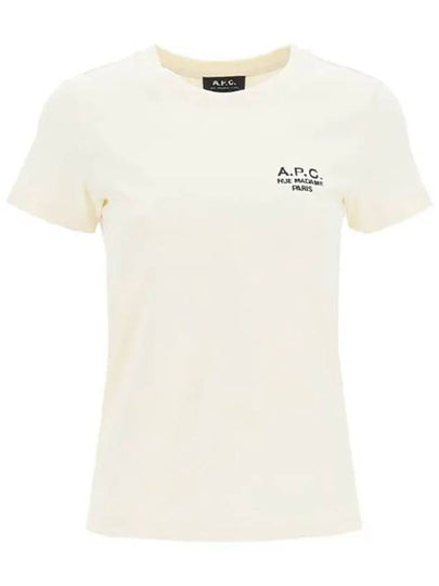 New Denise Logo Short Sleeve T-Shirt Off-White - A.P.C. - BALAAN 2