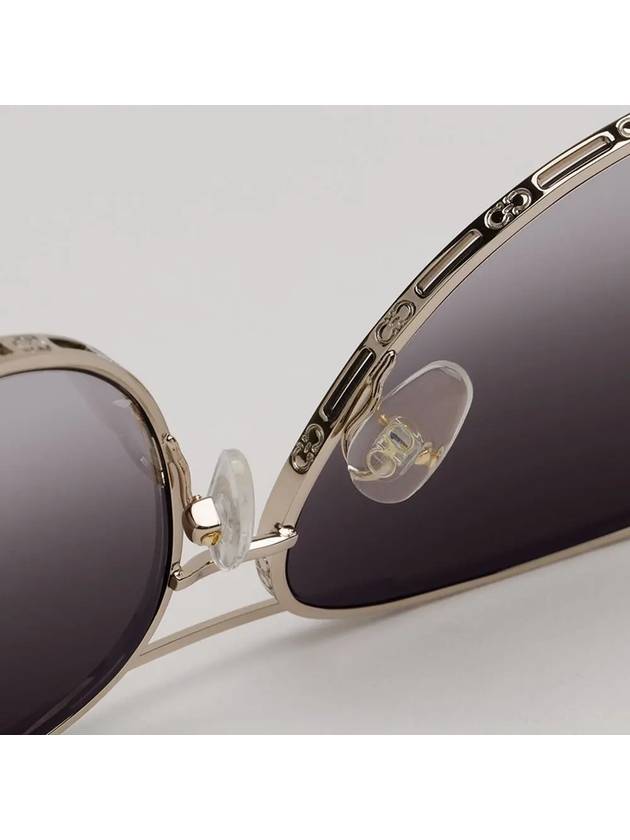 Ferragamo sunglasses SF268S 786 two bridge overfit metal frame Boeing fashion - SALVATORE FERRAGAMO - BALAAN 6