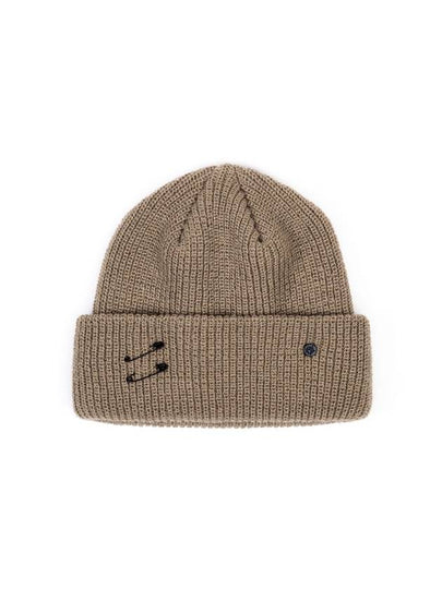 Signature Custom Short Beanie Dark Beige - BLACKBLOND - BALAAN 2