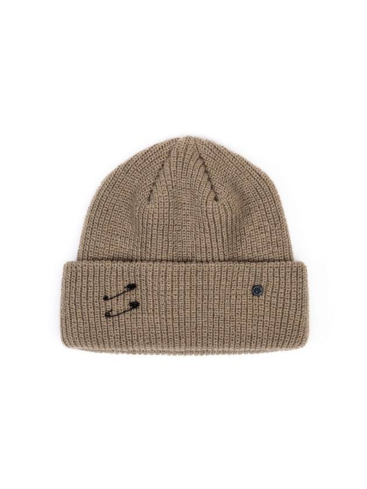 BBD Signature Custom Short Beanie Dark Beige - BLACKBLOND - BALAAN 1