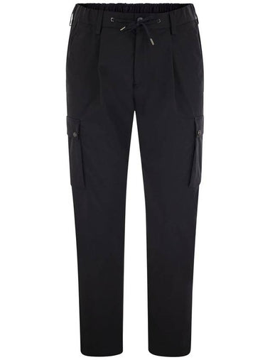 Mechanical stretch twill cargo trousers - HERNO - BALAAN 1