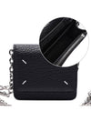 Embroidery Logo Chain Cald Wallet Black - MAISON MARGIELA - BALAAN 2